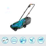GARDENA Grasmaaier EasyMax 32/18V Turquoise/grijs, Accu en lader niet inbegrepen
