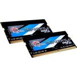 G.Skill 16 GB DDR4-3200 Kit laptopgeheugen Zwart, F4-3200C22D-16GRS, Ripjaws, XMP