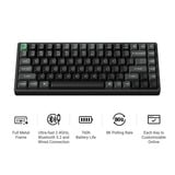 Keychron K2 Ultra 8K Wireless Custom Mechanical Keyboard Zwart, US lay-out (QWERTY), Keychron Apex Brown, 75%, RGB leds, OSA Double-shot PBT, USB-C | 2.4 GHz | Bluetooth 5.2