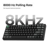 Keychron K2 Ultra 8K Wireless Custom Mechanical Keyboard Zwart, US lay-out (QWERTY), Keychron Apex Brown, 75%, RGB leds, OSA Double-shot PBT, USB-C | 2.4 GHz | Bluetooth 5.2