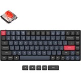 Keychron S1-H1, toetsenbord Zwart, US lay-out, Gateron Low Profile Mechanical Red, RGB leds, 75%, Double-shot PBT, hot swap