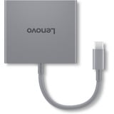 Lenovo USB-C 4 in 1 hub Gen2 usb-hub Grijs