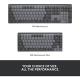Logitech MX Mechanical, toetsenbord Zwart/grijs, US-International, Bluetooth Low Energy