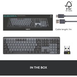 Logitech MX Mechanical, toetsenbord Zwart/grijs, US-International, Bluetooth Low Energy