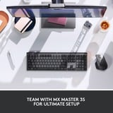 Logitech MX Mechanical toetsenbord Zwart, US-International lay-out (QWERTY), 100%, Bluetooth Low Energy