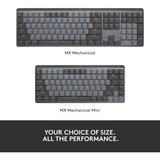 Logitech MX Mechanical toetsenbord Zwart, US-International lay-out (QWERTY), 100%, Bluetooth Low Energy
