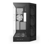 NZXT NZXT H9 Flow RGB+ (2025) All Black midi tower behuizing Zwart (mat) | 2x USB-A | 1x USB-C | RGB | Window