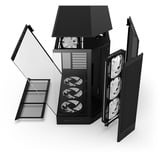 NZXT NZXT H9 Flow RGB+ (2025) All Black midi tower behuizing Zwart (mat) | 2x USB-A | 1x USB-C | RGB | Window