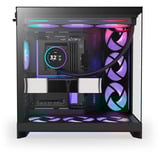NZXT NZXT H9 Flow RGB+ (2025) All Black midi tower behuizing Zwart (mat) | 2x USB-A | 1x USB-C | RGB | Window