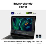 SAMSUNG Galaxy Book3 Ultra (NP960XFH-XA3NL) 16" laptop Grafiet | i9-13900H | RTX 4070 | 32 GB | 1 TB SSD