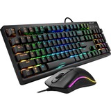 Sharkoon SKILLER SGB30 Gaming Bundle, Desktopset Zwart, US lay-out, Huano Red, RGB leds, 400 - 1600 dpi