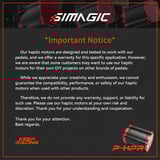 Simagic Haptic Pedals Reactor adapter Zwart/rood