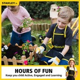 Stanley Junior Hand Tuingereedschap 3-delig SGH012-03-SY Garden Toolset 3 pc, emmertje, schepje, schort, 3 jaar +