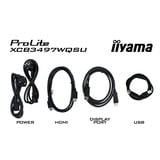iiyama ProLite XCB3494WQSU-B1 34" Curved UltraWide monitor Zwart, HDMI, DisplayPort, USB, AMD Free-Sync