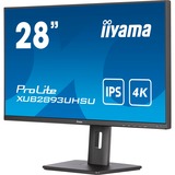 iiyama ProLite XUB2893UHSU-B5 28" 4K UHD monitor Zwart, HDMI, DisplayPort, Sound