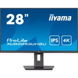 iiyama ProLite XUB2893UHSU-B5 28" 4K Ultra HD Monitor Zwart, HDMI, DisplayPort, Sound