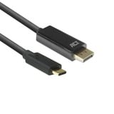 ACT Connectivity USB-C naar DisplayPort kabel Zwart, AC7325, 60Hz 4K (2160p), 2 meter