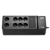 APC Back-UPS BE500G2-GR - Noodstroomvoeding Zwart, 8x Schuko, 500VA, 1 USB oplader, 1 USB datapoort