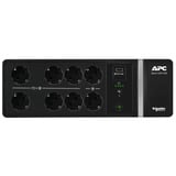 APC Back-UPS BE500G2-GR - Noodstroomvoeding Zwart, 8x Schuko, 500VA, 1 USB oplader, 1 USB datapoort