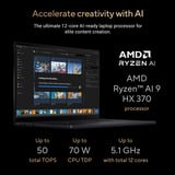 ASUS ProArt P16 H7606WX-SE003X 16"  Copilot+ laptop Zwart | Ryzen  AI 9 HX PRO 370 | RTX 5090 | 64 GB | 2 TB SSD
