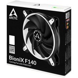 Arctic BioniX F140 case fan Zwart/wit, 4-pin PWM-aansluiting