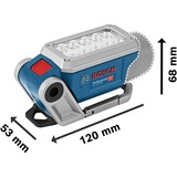 Bosch Acculamp GLI 12V-330 Professional werklamp Blauw