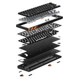 CHERRY XTRFY K5 Pro TMR, gaming toetsenbord Zwart, US lay-out, Cherry MK Crystal, 65%, 8K, Hot-swap, ARGB, Thick ABS