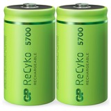 GP Batteries ReCyko D, Mono oplaadbare batterij Groen, 2 stuks