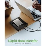 ICY BOX IB-2915MSCL-C31 CloneStation dockingstation Zwart, SATA naar M.2 NVMe dual bay bidirection