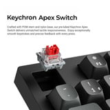 Keychron K10 Ultra 8K Wireless Custom Mechanical Keyboard Zwart, US lay-out (QWERTY), Keychron Apex Banana, 100%, RGB leds, OSA Double-shot PBT, USB-C | 2.4 GHz | Bluetooth 5.2