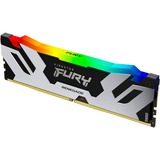 Kingston FURY 16 GB DDR5-6000 werkgeheugen Zwart/zilver, KF560C32RSA-16, Renegade RGB, XMP