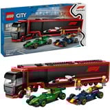 LEGO City - F1 truck met RB20 en AMR24 F1 auto's Constructiespeelgoed 60445