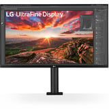 LG Ergo IPS Monitor met USB Type-C 31.5" 4K Ultra HD Zwart, 1x DisplayPort, 2x HDMI, 1x USB-C, 2x USB-A