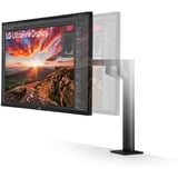 LG Ergo IPS Monitor met USB Type-C 31.5" 4K Ultra HD Zwart, 1x DisplayPort, 2x HDMI, 1x USB-C, 2x USB-A
