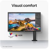 LG Ergo IPS Monitor met USB Type-C 31.5" 4K Ultra HD Zwart, 1x DisplayPort, 2x HDMI, 1x USB-C, 2x USB-A