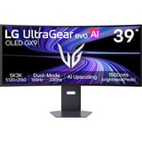 LG UltraGear evo OLED 39GX950B-B 39" 4K UHD Curved UltraWide gaming monitor Donkergrijs, 2x HDMI, DisplayPort, 2x USB-A, USB-C, 165 Hz / 330 Hz