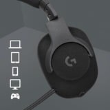 Logitech G433 7.1 Surround  over-ear gaming headset Zwart