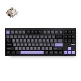 MCHOSE GX87 Ultra: Black Anodic Oxidation Vintage White Aluminum Custom Mechanical, toetsenbord Zwart/paars, KTT Vintage White, 80% TKL, RGB, Hot swap, Double-Shot PBT, draadloos / Bluetooth / USB-C