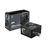 MSI MAG A650BN PCIE5 II 650 watt voeding  Zwart, 1x 12V-2x6, 2x PCIe, 1x 12V-2x6, 3x PCIe