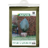 Nature Winterafdekhoes met koord, 50 g/m² afdekking Groen, Ø 100 cm