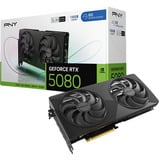 PNY GeForce RTX 5080 Slim OC grafische kaart DLSS 4, 3x DisplayPort, 1x HDMI 2.1