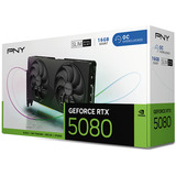 PNY GeForce RTX 5080 Slim OC grafische kaart DLSS 4, 3x DisplayPort, 1x HDMI 2.1
