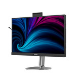 Philips 27B2U4601H/00 27" LED monitor Zilver/zwart, HDMI, DisplayPort, USB-C, Webcam, 120 Hz