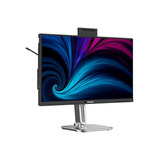 Philips 27B2U4601H/00 27" Ledmonitor Zilver/zwart, HDMI, DisplayPort, USB-C, Webcam, 120 Hz