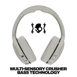 Skullcandy Crusher 540 Active Sensory Bass Headphones with Personal Sound over-ear hoofdtelefoon Grijs, Bluetooth 5.0​