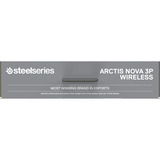 SteelSeries Arctis Nova 3P Wireless over-ear gaming headset Lichtblauw, 2.4 GHz / Bluetooth 5.3, Pc, PlayStation 5, PlayStation 4, Switch