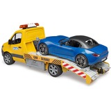 bruder Mercedes Benz Sprinter Auto transport en roadster Modelvoertuig 02675