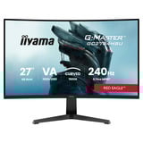 iiyama G-Master Red Eagle GC2784HSU-B1 27" curved gaming monitor Zwart, 2x HDMI, 1x DisplayPort, USB, Audio, AMD Free-Sync, 240 Hz