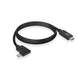 ACT Connectivity USB 3.2 USB-C (recht) naar USB-C (links/rechts haaks) kabel Zwart, 5 Gbit/s, 60W, 2 meter