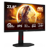 AOC 24G4ZR 23.8" gaming monitor Zwart/rood, 260Hz (OC), HDMI, DisplayPort